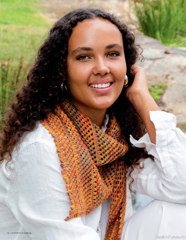 Вязаные модели спицами в журнале «Homespun Knitting №1 2022»