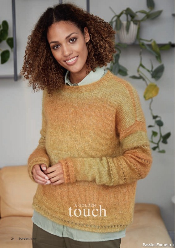 Вязаные модели в журнале «Burda Stricken №1 2021»
