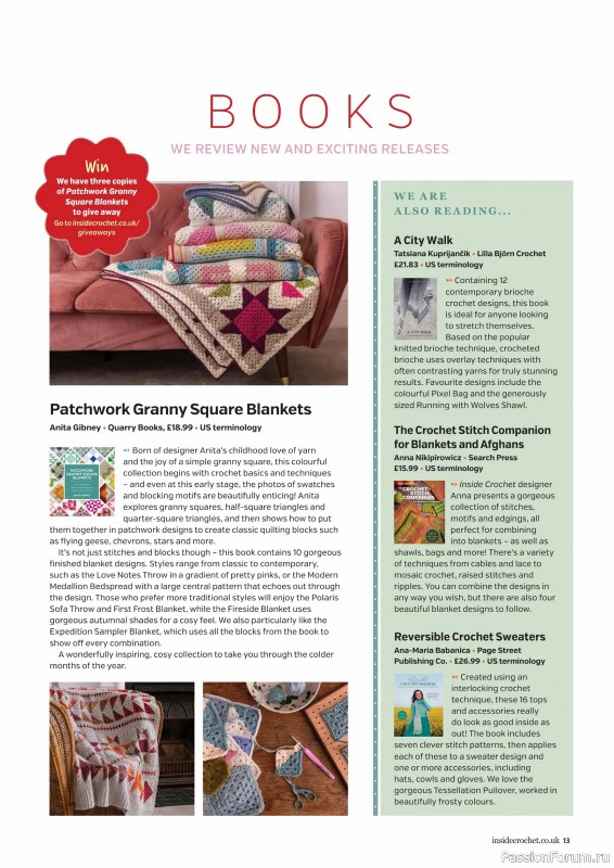 Вязаные проекты крючком в журнале &laquo;Inside Crochet №185 2025&raquo;