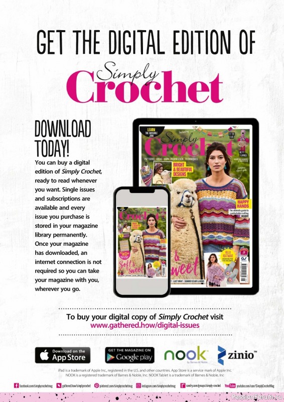 Вязаные проекты крючком в журнале «Simply Crochet №128 2022»