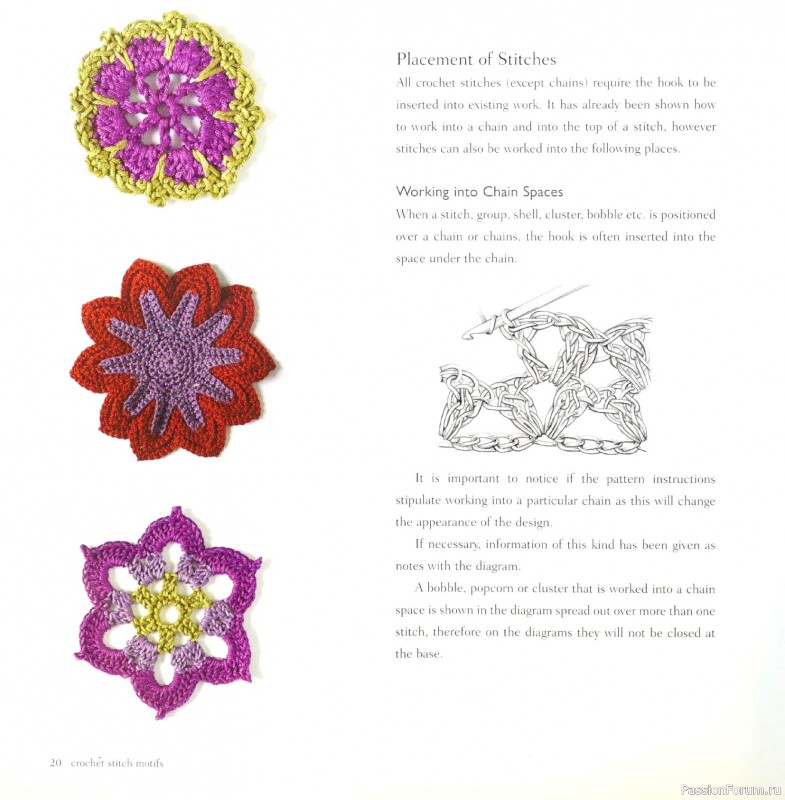 Вязаные проекты в книге &laquo;Crochet Stitch Motifs&raquo;.