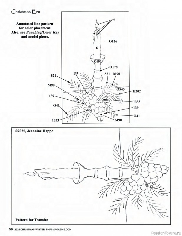 Коллекция вышивки в журнале «Punch Needle & Primitive Stitcher - Winter 2025»