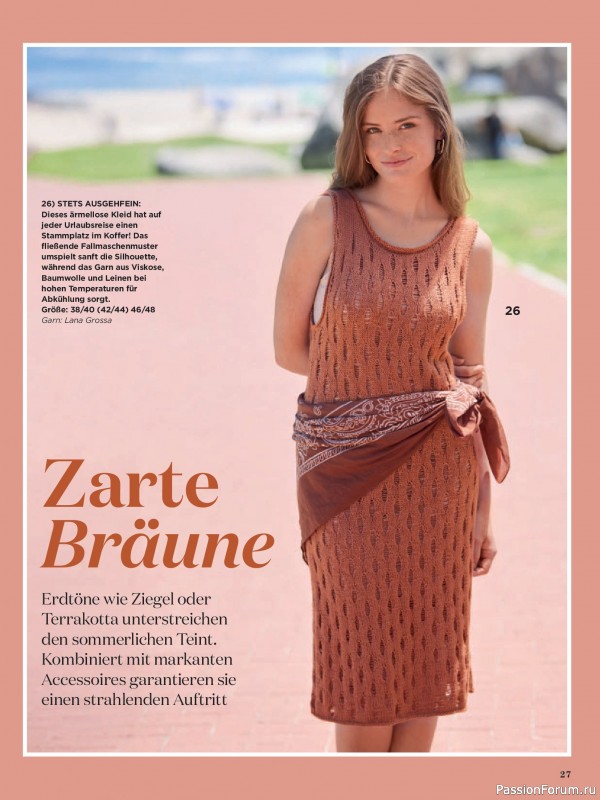 Вязаные модели в журнале «Sabrina №7 2026 German»