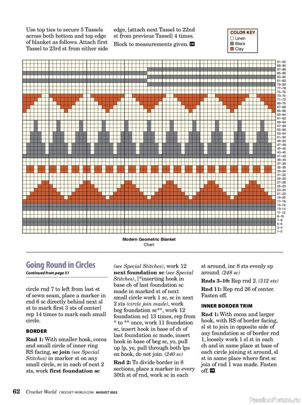 Вязаные проекты крючком в журнале «Crochet World – August 2022»