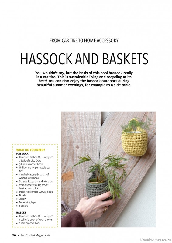 Вязаные проекты крючком в журнале «Fun Crochet Magazine №16 2024»