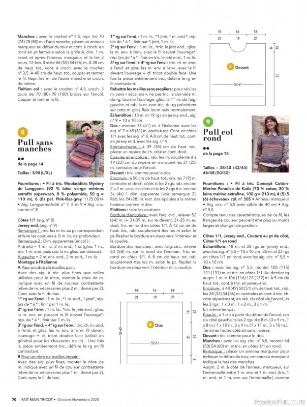 Вязаные проекты в журнале &laquo;Fait Main Tricot №57 2025&raquo;