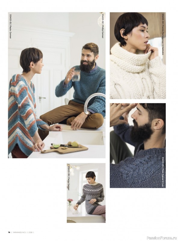 Вязаные проекты в журнале &laquo;Yarnmade №1 2018 Spring & Summer&raquo;.