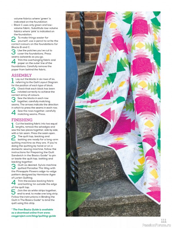 Коллекция проектов для рукодельниц в журнале «Quilters Companion №136 2025»