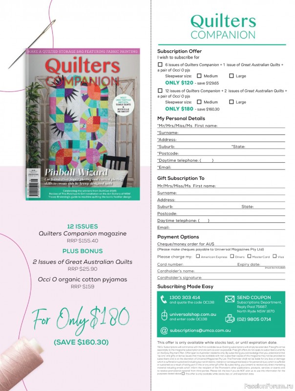 Коллекция проектов для рукодельниц в журнале &laquo;Quilters Companion №138 2026&raquo;