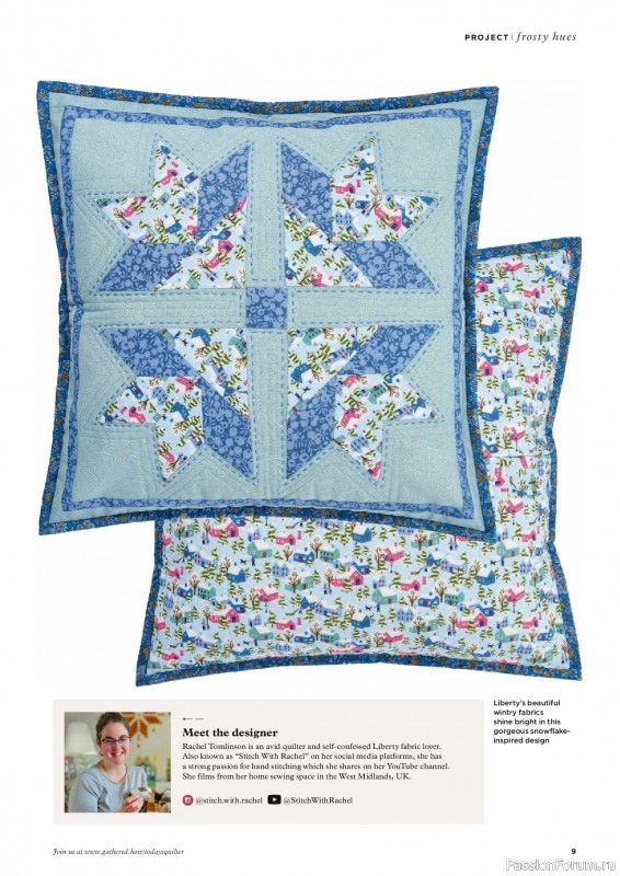 Коллекция проектов для рукодельниц в журнале «Todays Quilter №133 2025»