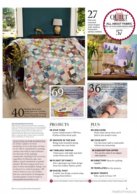 Коллекция проектов для рукодельниц в журнале &laquo;Todays Quilter №138 2026&raquo;