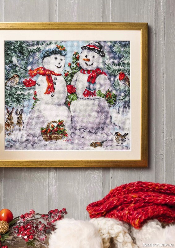 Коллекция вышивки в журнале «Cross Stitch Gold - Christmas 2024»