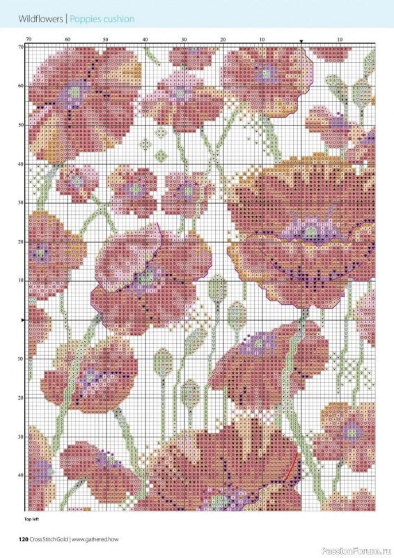 Коллекция вышивки в журнале «Cross Stitch Gold - Floral Collection 2023»