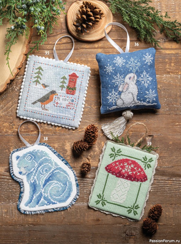 Коллекция вышивки в журнале «Just CrossStitch - Christmas 2026»