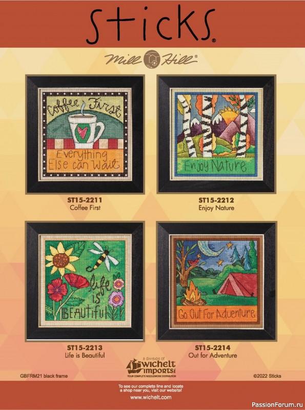 Коллекция вышивки в журнале «Just CrossStitch Vol.41 №2 2023»