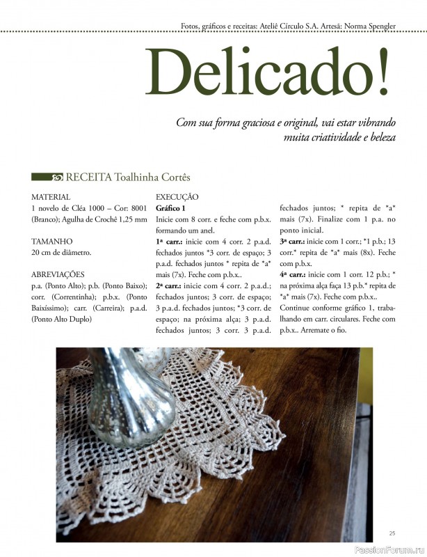 Вязаные проекты крючком в журнале &laquo;Artesanato Simples Ed.87 Croche com Fios Barroco&raquo;