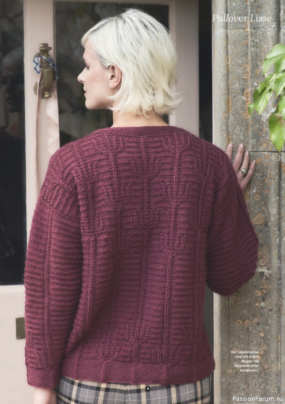 Вязаные проекты спицами в журнале «The Knitter №78 2025 Germany»