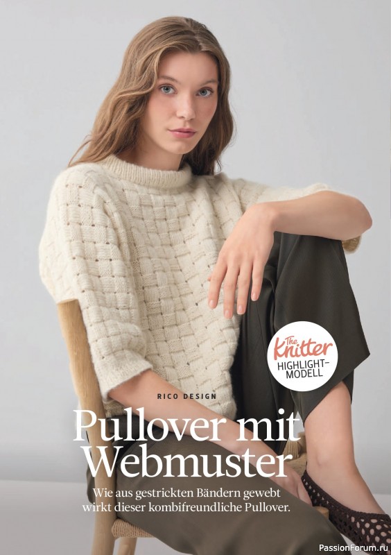 Вязаные проекты спицами в журнале &laquo;The Knitter №82 2026 Germany&raquo;