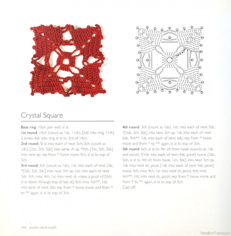 Вязаные проекты в книге &laquo;Crochet Stitch Motifs&raquo;. Продолжение