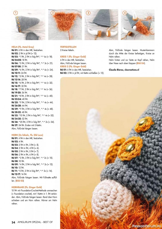 Вязаные проекты в журнале «Best of Amigurumi Spezial №1 2025»