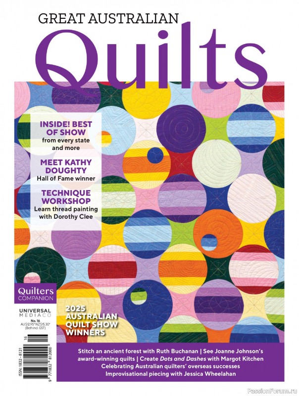 Коллекция проектов для рукодельниц в журнале «Great Australian Quilts №16 2025»