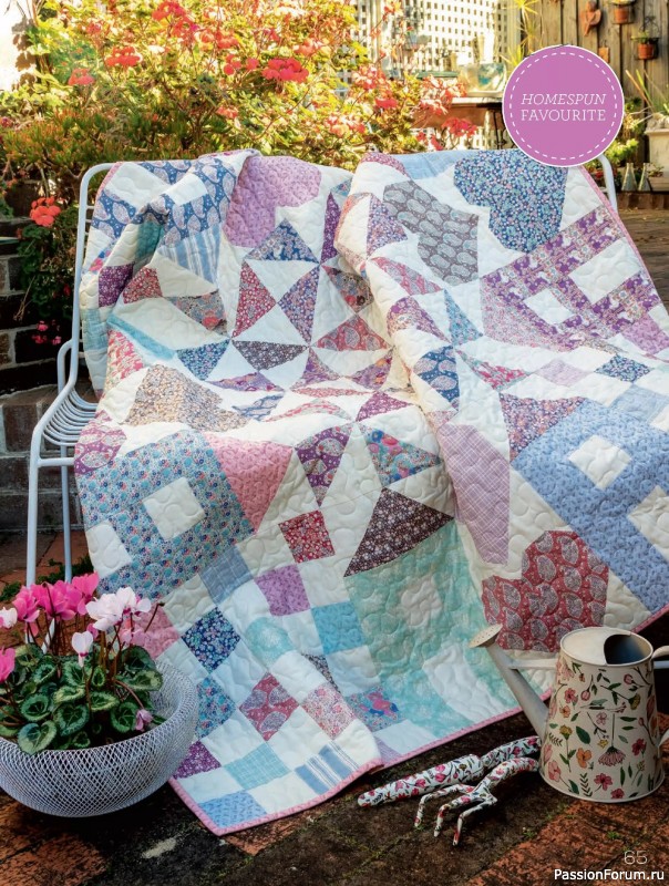Коллекция проектов для рукодельниц в журнале «Quilters Companion №134 2025»