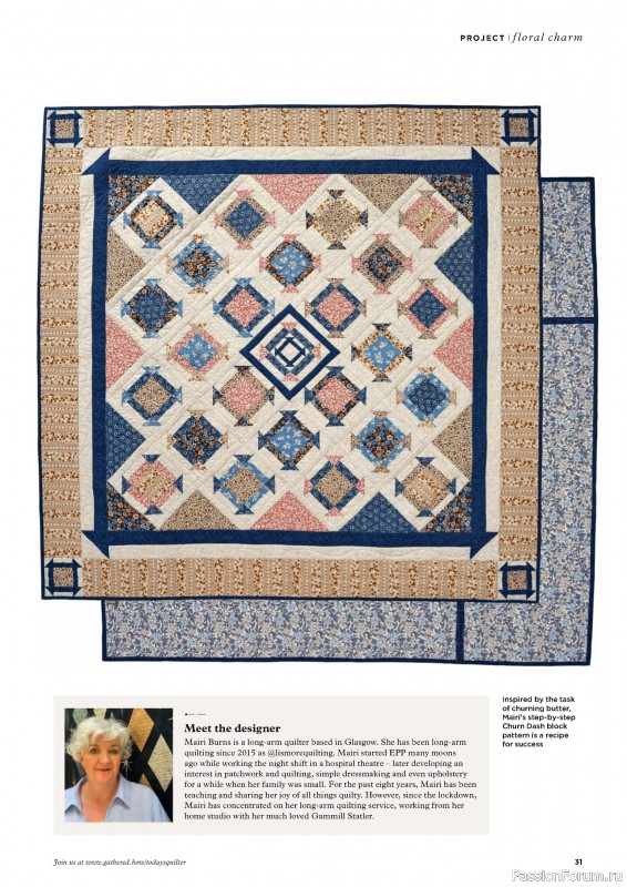 Коллекция проектов для рукодельниц в журнале «Todays Quilter №122 2024»