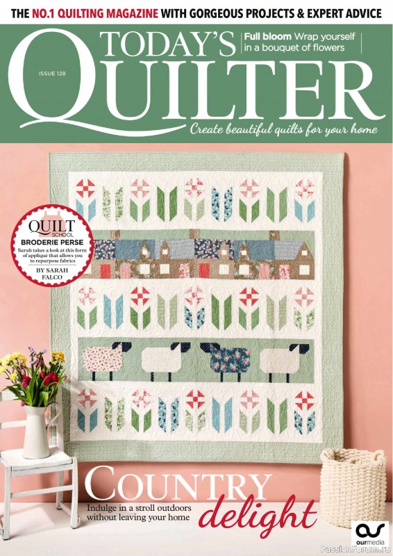 Коллекция проектов для рукодельниц в журнале «Todays Quilter №128 2025»