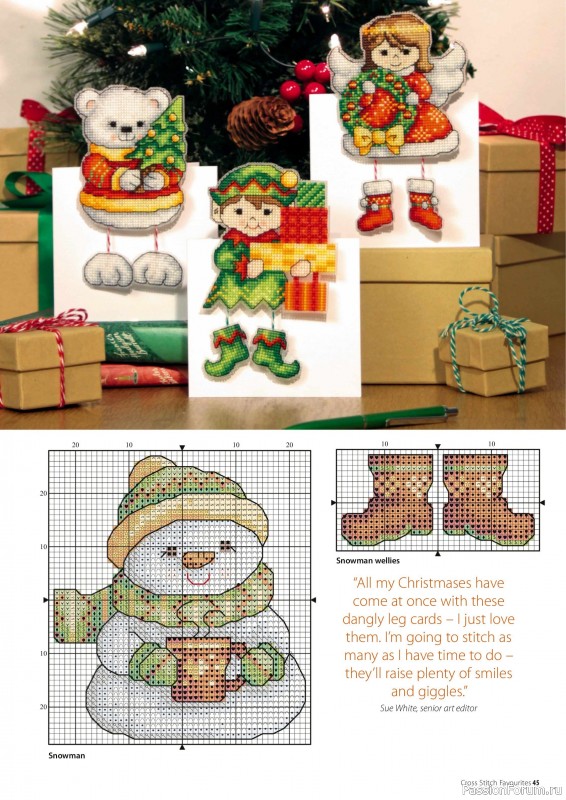 Коллекция вышивки в журнале «Cross Stitch Favourites - Christmas 2023»