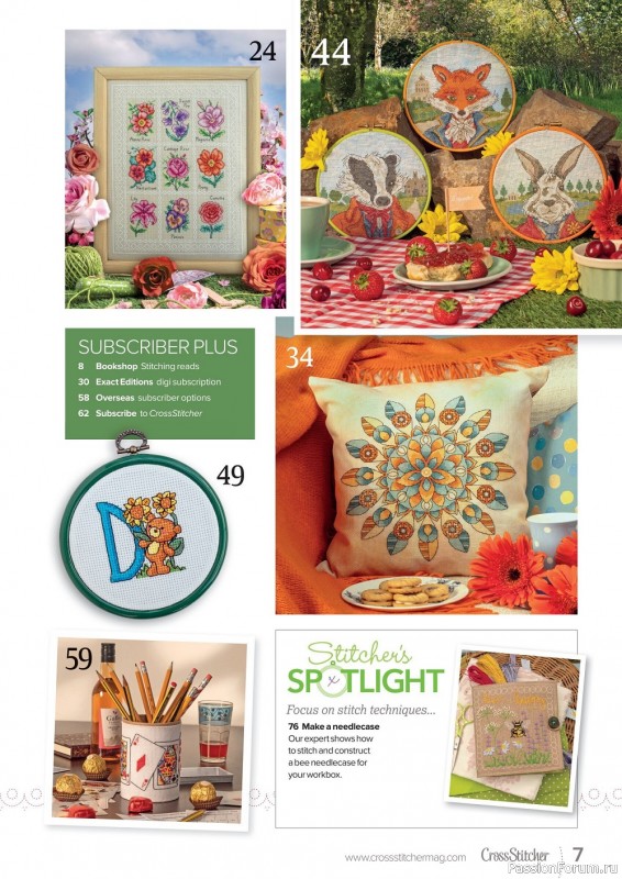 Коллекция вышивки в журнале «CrossStitcher №387 2022»