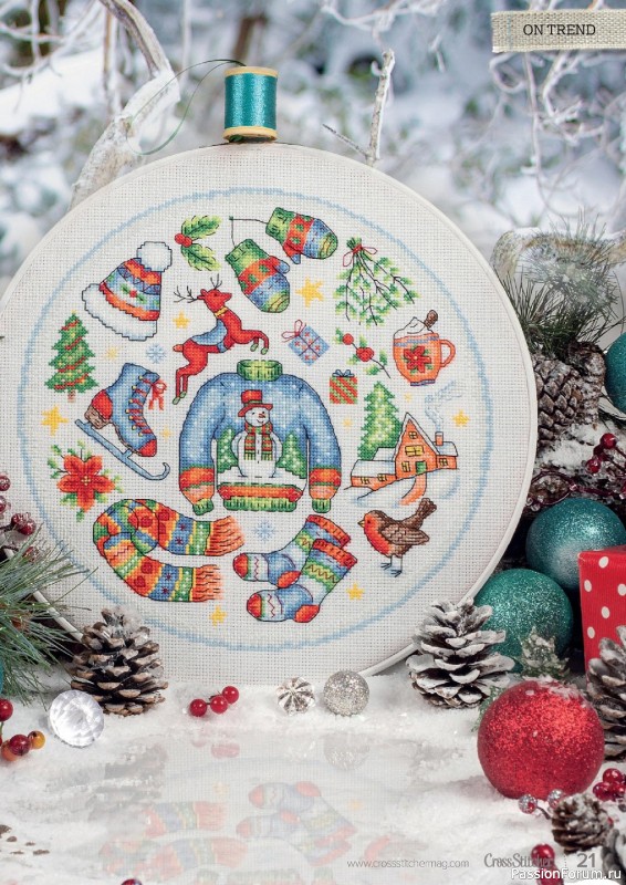 Коллекция вышивки в журнале «CrossStitcher №390 2022»