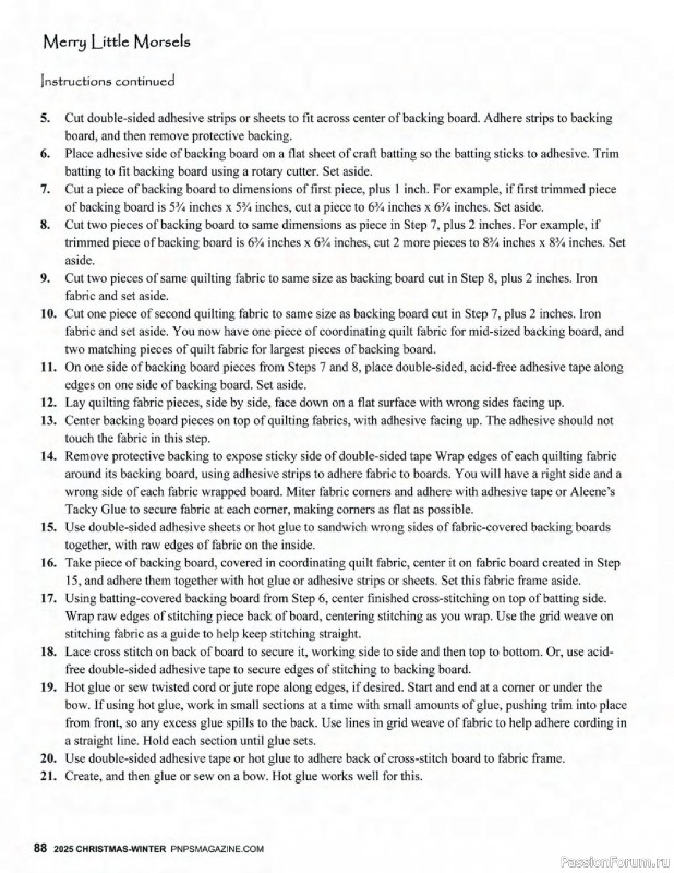 Коллекция вышивки в журнале «Punch Needle & Primitive Stitcher - Winter 2025»