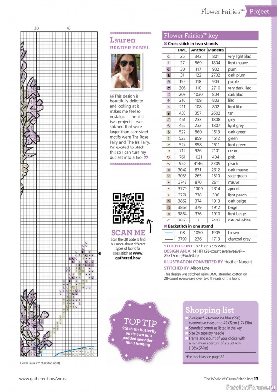 Коллекция вышивки в журнале «The World of Cross Stitching №345 2024»