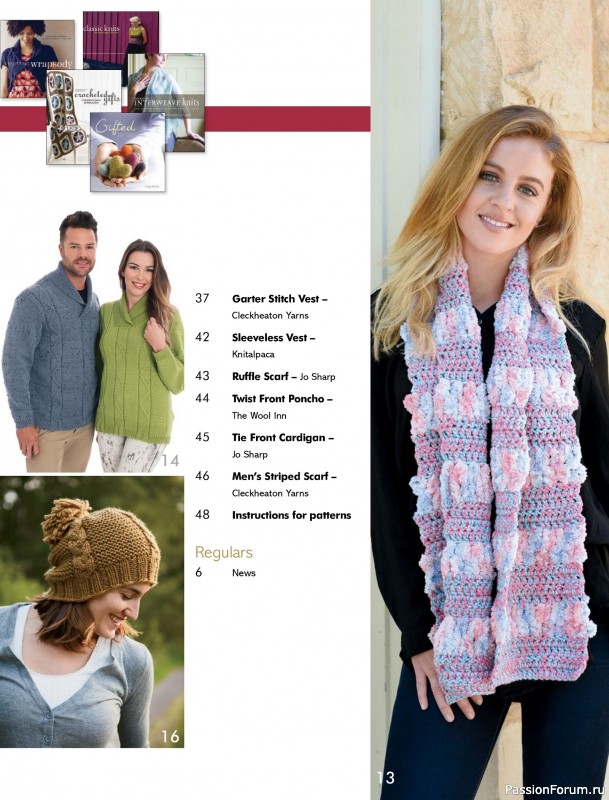 Вязаные модели спицами в журнале «Australian Knitting Vol.18 №2 2026»