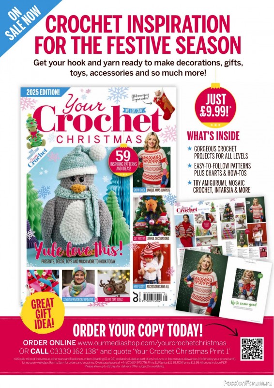 Вязаные проекты крючком в журнале «Simply Crochet №166 2025»