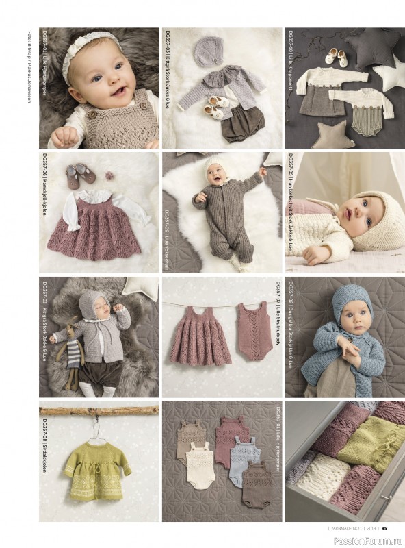 Вязаные проекты в журнале &laquo;Yarnmade №1 2018 Spring & Summer&raquo;.