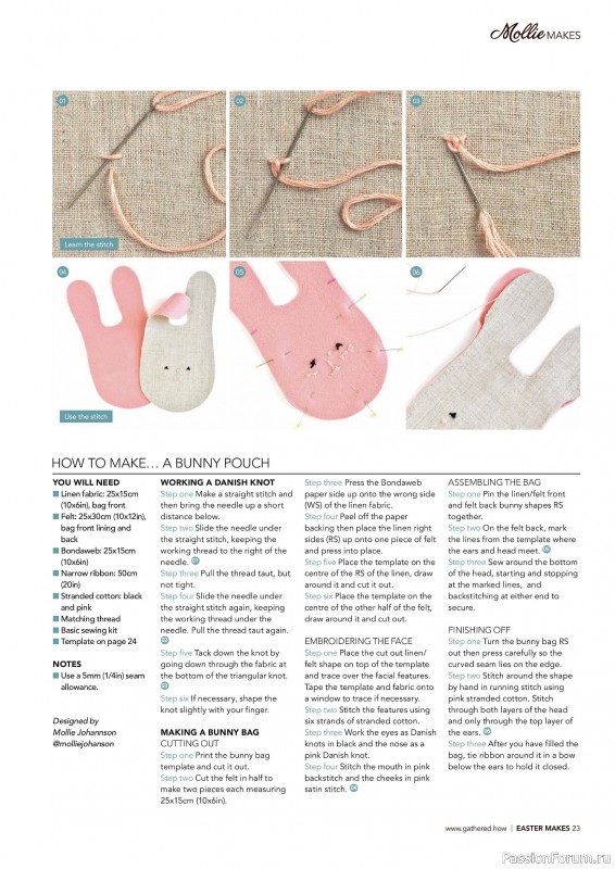 Коллекция проектов для рукодельниц в журнале «Mollie Makes - Easter Makes 2026»