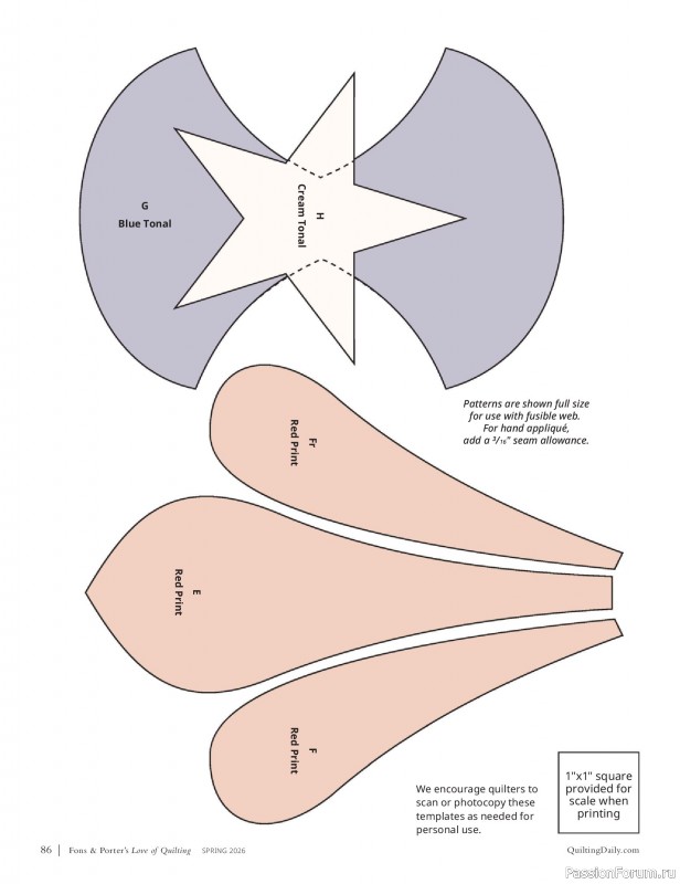 Коллекция проектов в журнале &laquo;Fons & Porter's Love of Quilting - Spring 2026&raquo;