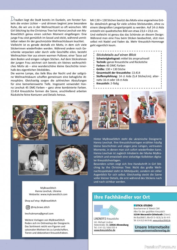 Коллекция вышивки в журнале «Kreuzstich Motive №34 2026»