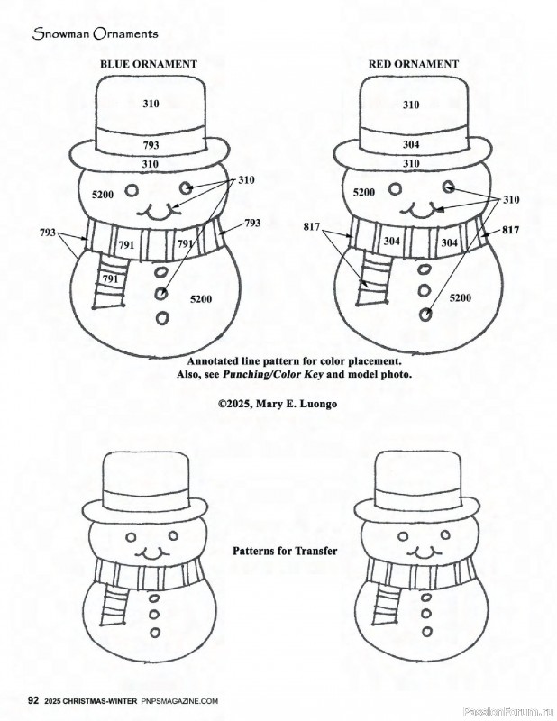 Коллекция вышивки в журнале «Punch Needle & Primitive Stitcher - Winter 2025»