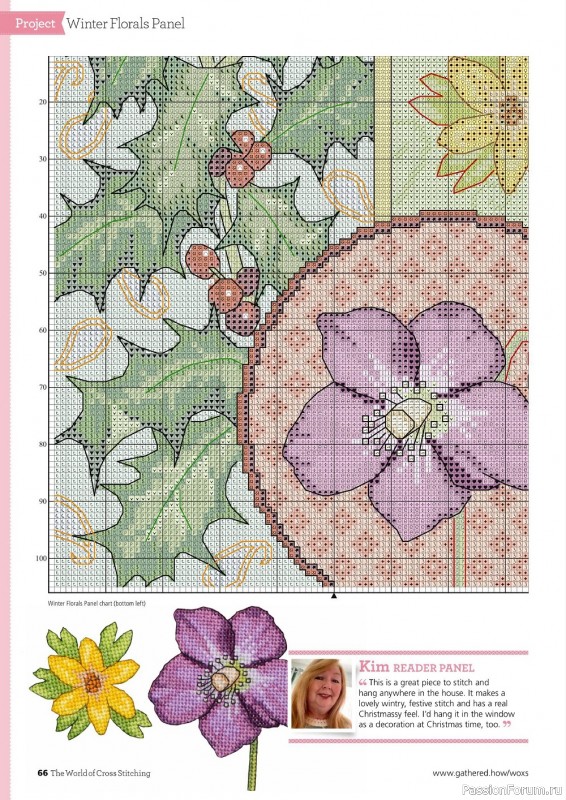 Коллекция вышивки в журнале «The World of Cross Stitching №328 2022»