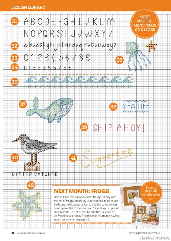 Коллекция вышивки в журнале «The World of Cross Stitching №374 2026»
