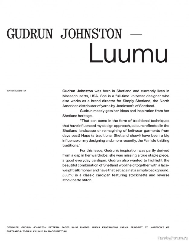 Вязаные проекты спицами в журнале «Laine Magazine №22 2024 Autumn»