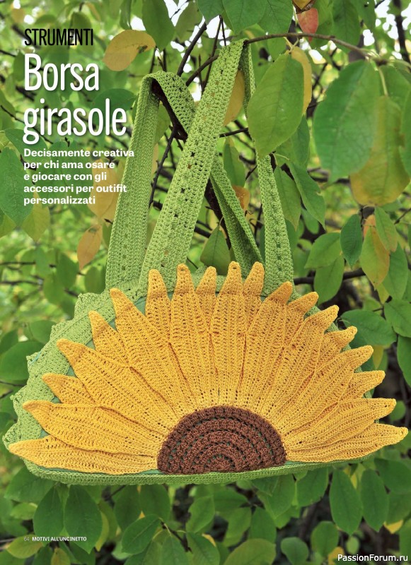 Вязаные проекты в журнале «Motivi all'Uncinetto Borse - Dicembre 2025-Gennnaio 2026»