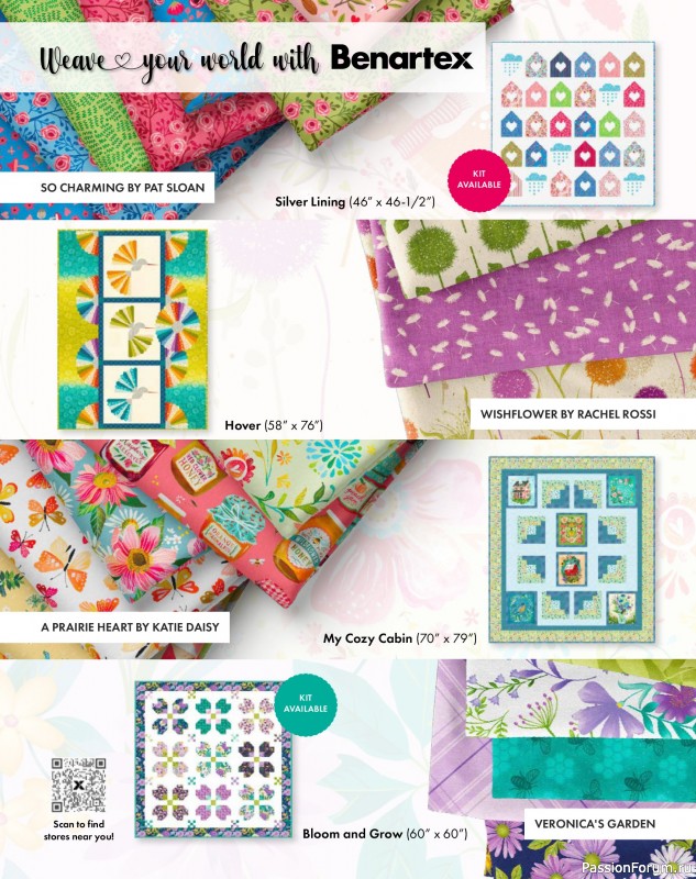 Коллекция проектов для рукодельниц в журнале «Quilter's World - Spring 2026»