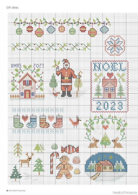 Коллекция вышивки в журнале «Cross Stitch Favourites - Christmas 2023»