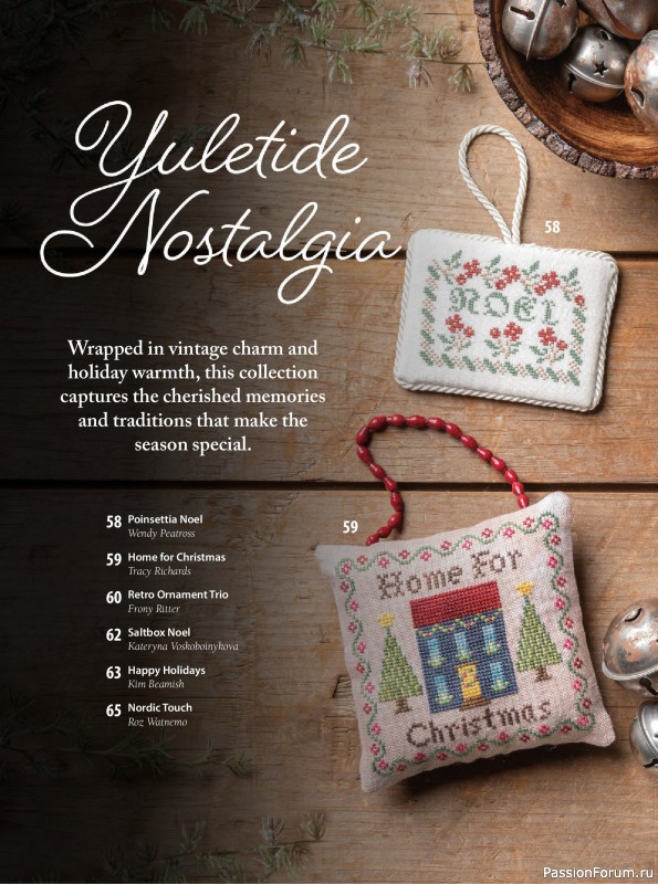 Коллекция вышивки в журнале «Just CrossStitch - Christmas 2026»