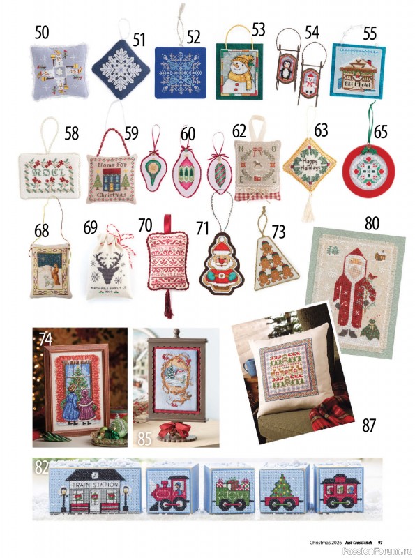 Коллекция вышивки в журнале «Just CrossStitch - Christmas 2026»