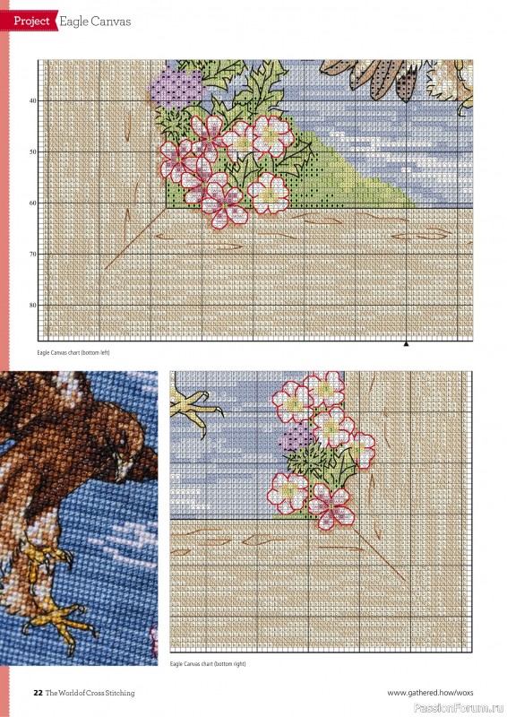 Коллекция вышивки в журнале «The World of Cross Stitching №345 2024»