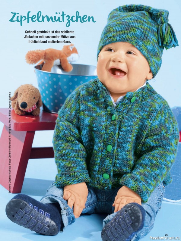 Вязаные модели для детей в журнале «Baby Strick №3 2025»